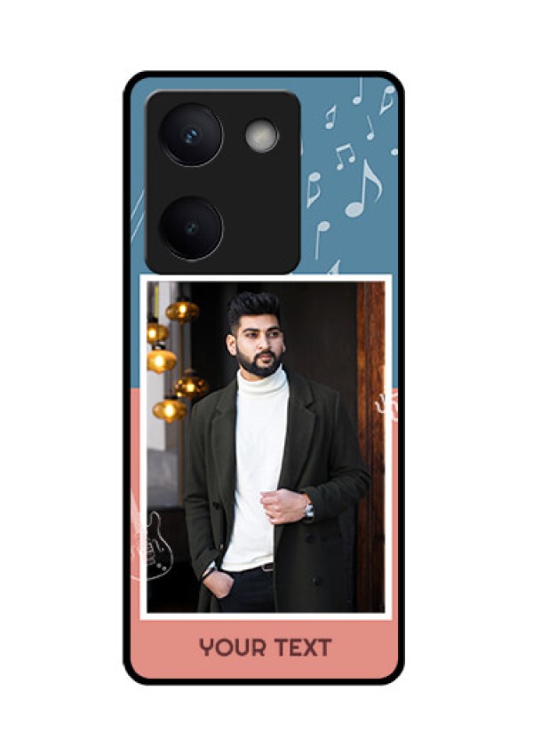 Vivo Y200 Pro 5G Custom Glass Phone Case - With Color Musical Note Design