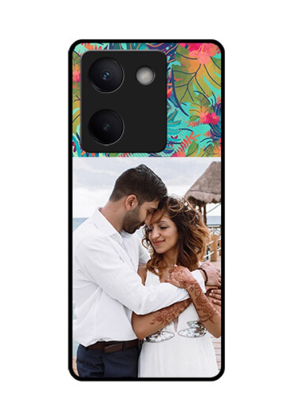 Vivo Y200 Pro 5G Custom Glass Phone Case - Watercolor Floral Design