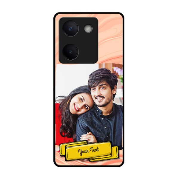Vivo Y200 Pro 5G Custom Glass Phone Case - Marble Texture Design