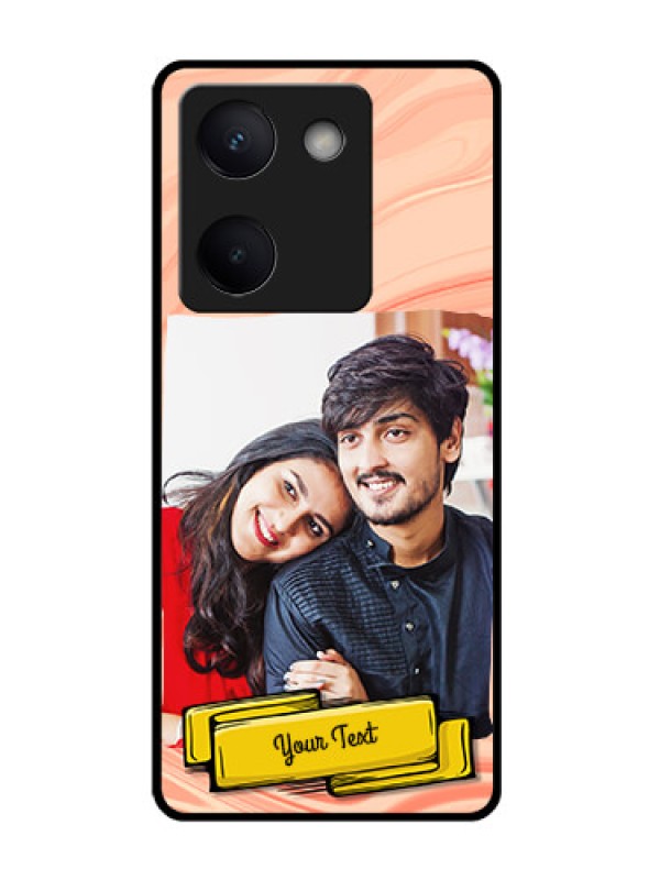 Custom Vivo Y200 Pro 5G Custom Glass Phone Case - Marble Texture Design