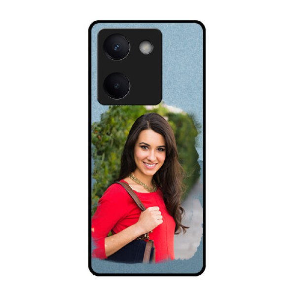 Vivo Y200 Pro 5G Custom Glass Phone Case - Grunge Line Art Design