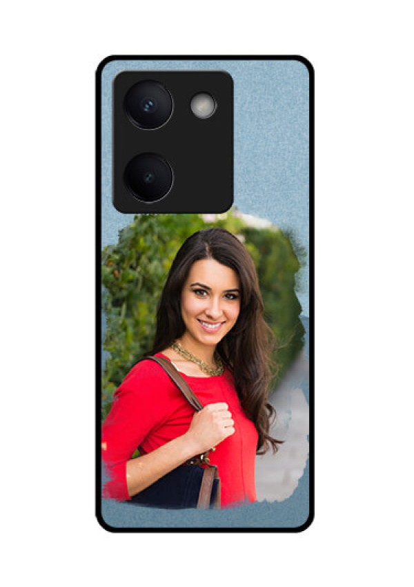 Vivo Y200 Pro 5G Custom Glass Phone Case - Grunge Line Art Design