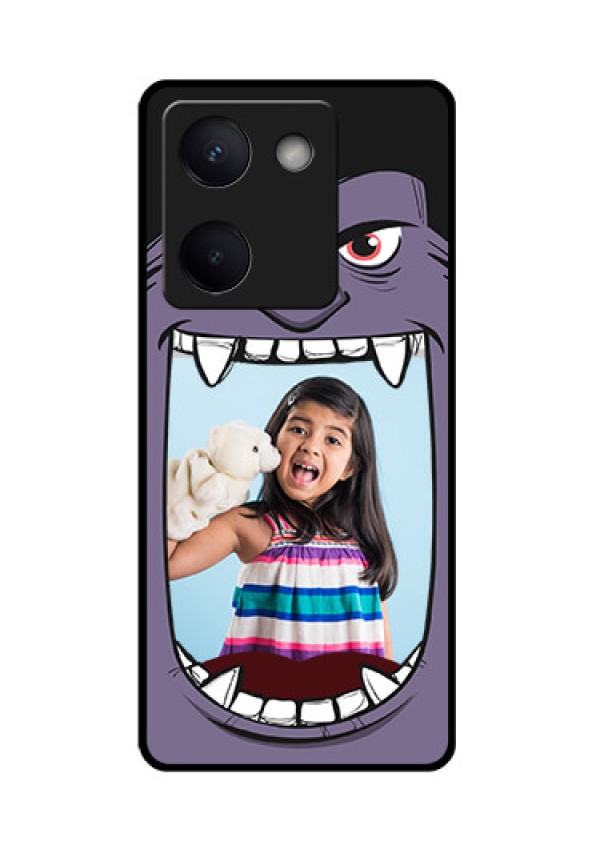 Vivo Y200 Pro 5G Custom Glass Phone Case - Angry Monster Design