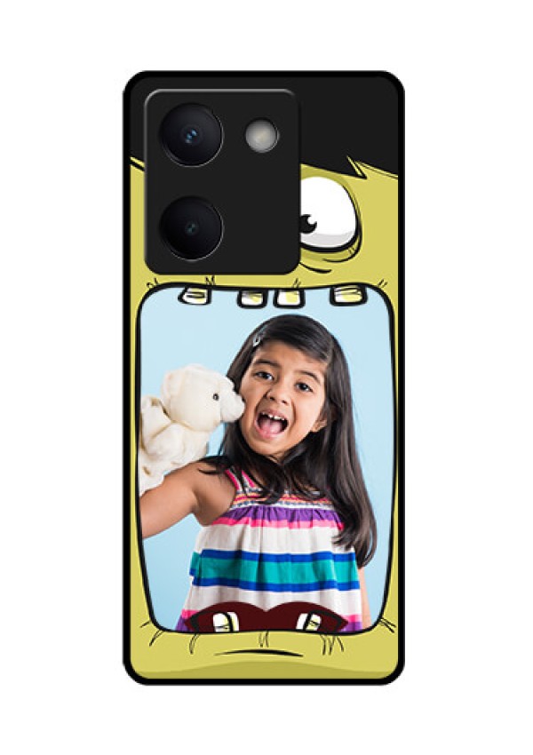 Vivo Y200 Pro 5G Custom Glass Phone Case - Cartoon Monster Back Case Design