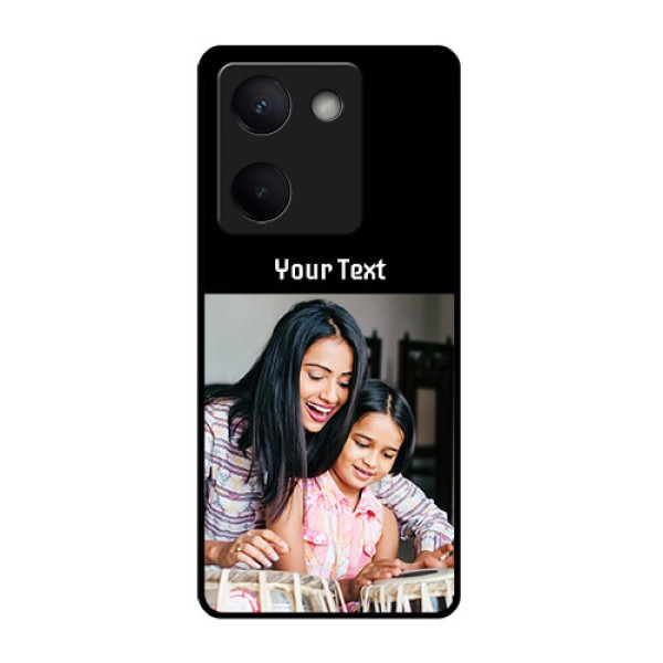 Vivo Y200 Pro 5G Custom Glass Phone Case - Photo With Name Design