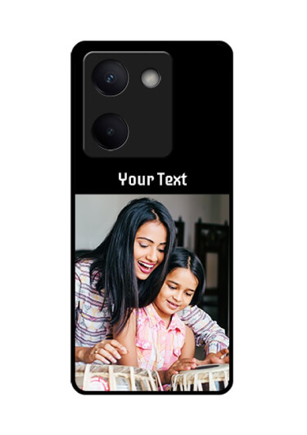 Vivo Y200 Pro 5G Custom Glass Phone Case - Photo With Name Design
