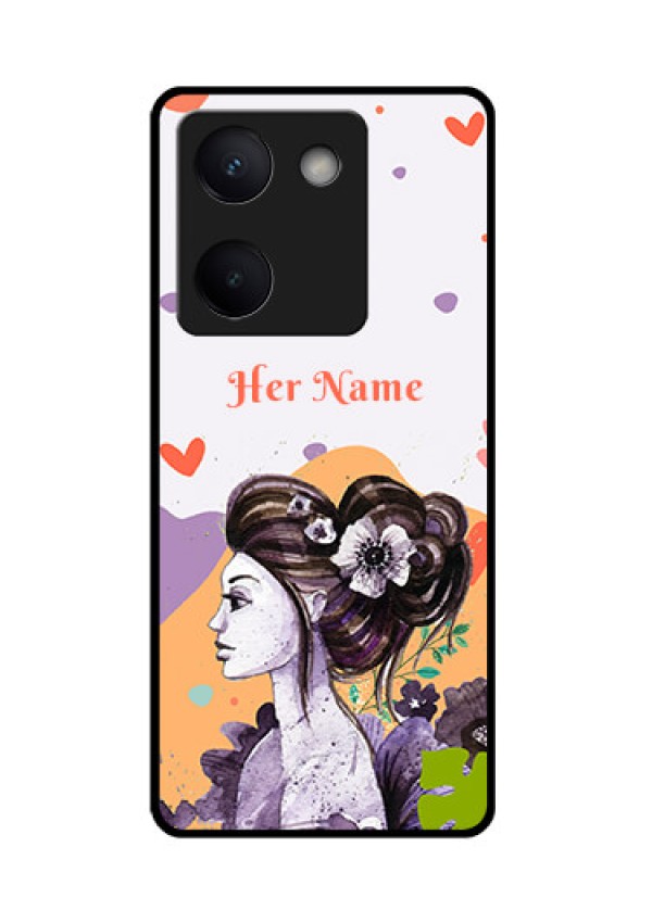Vivo Y200 Pro 5G Custom Glass Phone Case - Woman And Nature Design