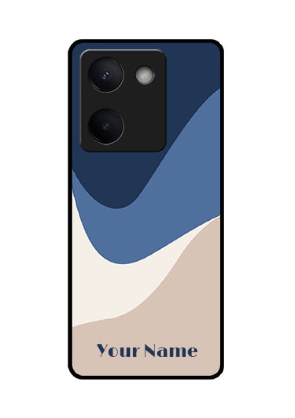 Vivo Y200 Pro 5G Custom Glass Phone Case - Abstract Drip Art Design