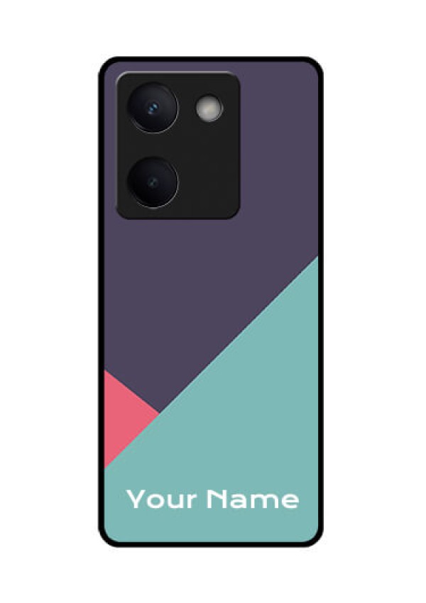 Vivo Y200 Pro 5G Custom Glass Phone Case - Tri Color Abstract Design
