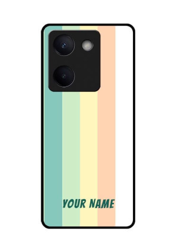 Vivo Y200 Pro 5G Custom Glass Phone Case - Multi - Colour Stripes Design