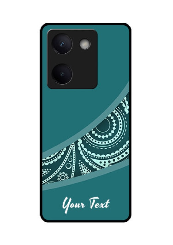 Vivo Y200 Pro 5G Custom Glass Phone Case - Semi Visible Floral Design