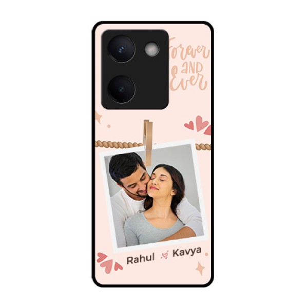 Vivo Y200 Pro 5G Custom Glass Phone Case - Forever And Ever Love Design Vivo Y200 Pro 5G Custom Glass Phone Case - Forever And Ever Love Design