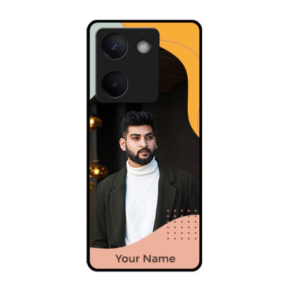 Vivo Y200 Pro 5G Custom Glass Phone Case - Tri - Coloured Overlay Design Vivo Y200 Pro 5G Custom Glass Phone Case - Tri - Coloured Overlay Design