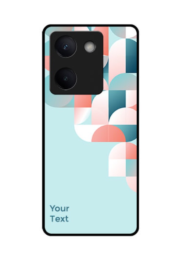 Vivo Y200 Pro 5G Custom Glass Phone Case - Stylish Semi - Circle Pattern Design