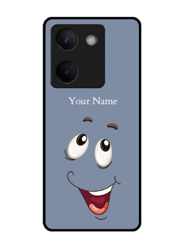 Custom Vivo Y200 Pro 5G Custom Glass Phone CaseLaughing Cartoon Face Design