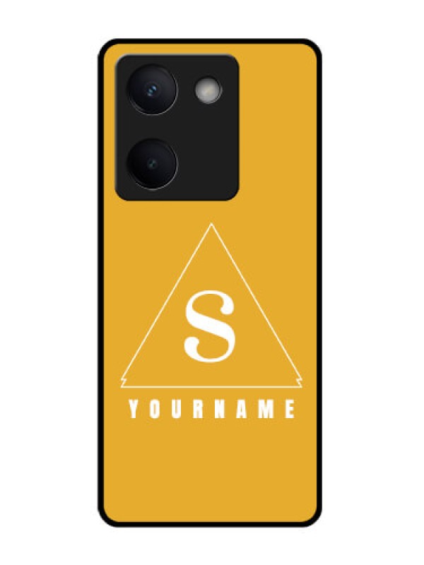 Custom Vivo Y200 Pro 5G Custom Glass Phone Case - Simple Triangle Design