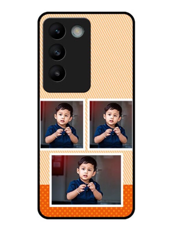 Custom Vivo Y200E 5G Custom Glass Phone CaseBulk Photos Upload Design