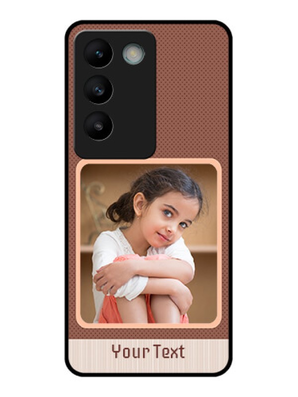 Custom Vivo Y200E 5G Custom Glass Phone CaseSimple Pic Upload Design