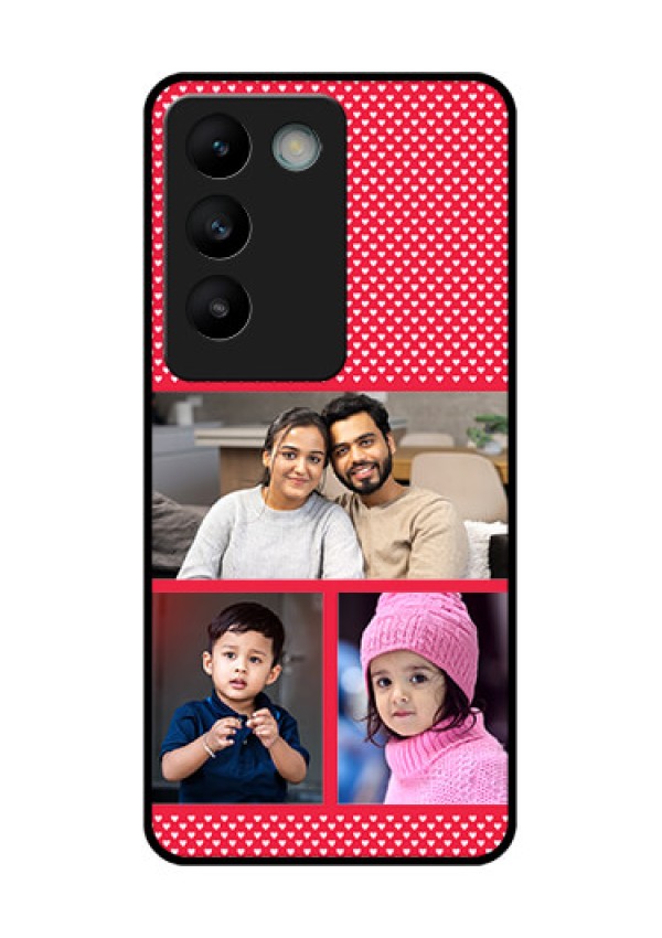 Vivo Y200E 5G Custom Glass Phone CaseBulk Photo Upload Design