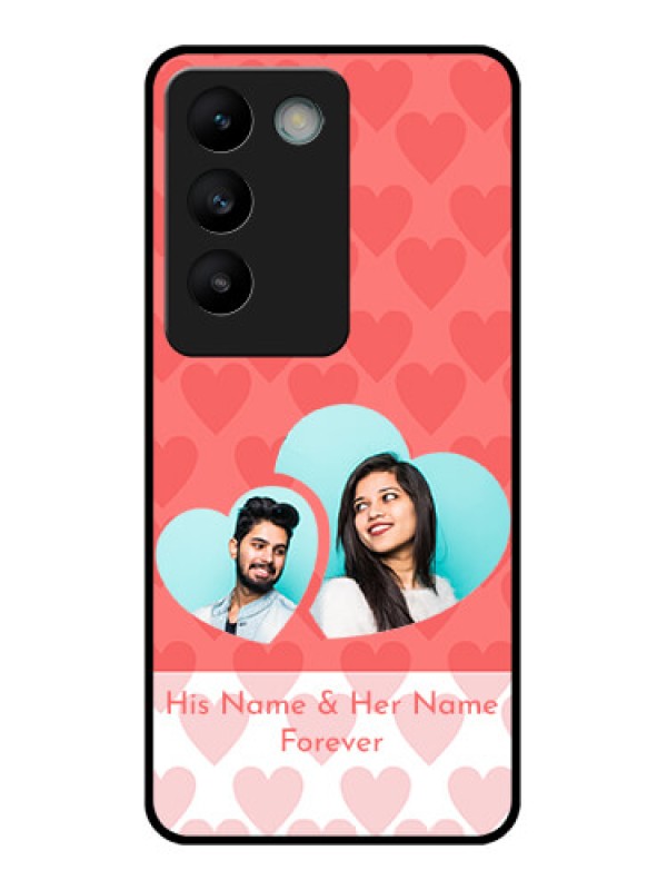Custom Vivo Y200E 5G Custom Glass Phone CaseCouple Pic Upload Design