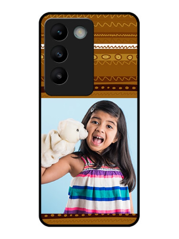 Custom Vivo Y200E 5G Custom Glass Phone CaseFriends Picture Upload Design