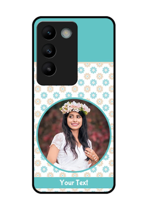 Vivo Y200E 5G Custom Glass Phone CaseBeautiful Flowers Design