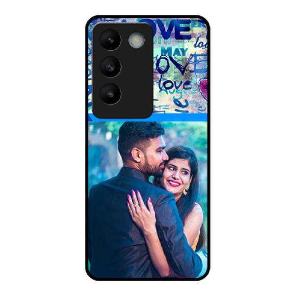 Vivo Y200E 5G Custom Glass Phone CaseColorful Love Design