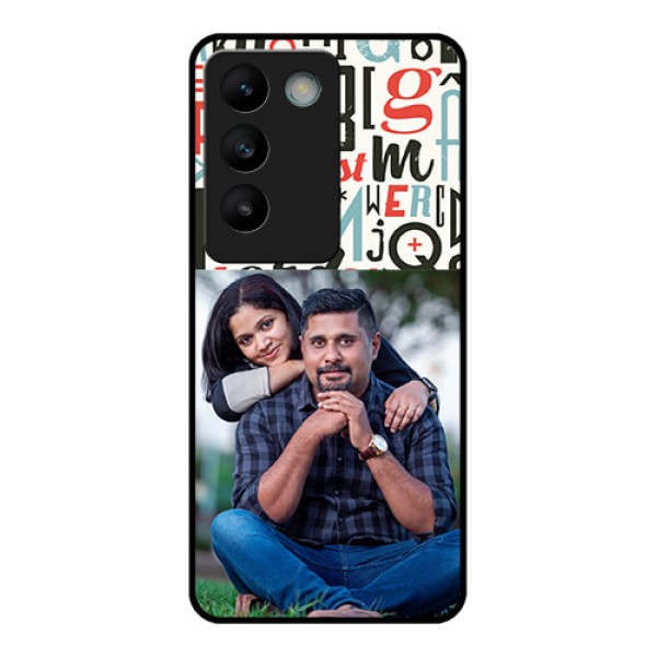 Vivo Y200E 5G Custom Glass Phone CaseAlphabet Design