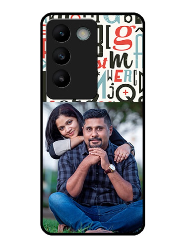 Custom Vivo Y200E 5G Custom Glass Phone CaseAlphabet Design