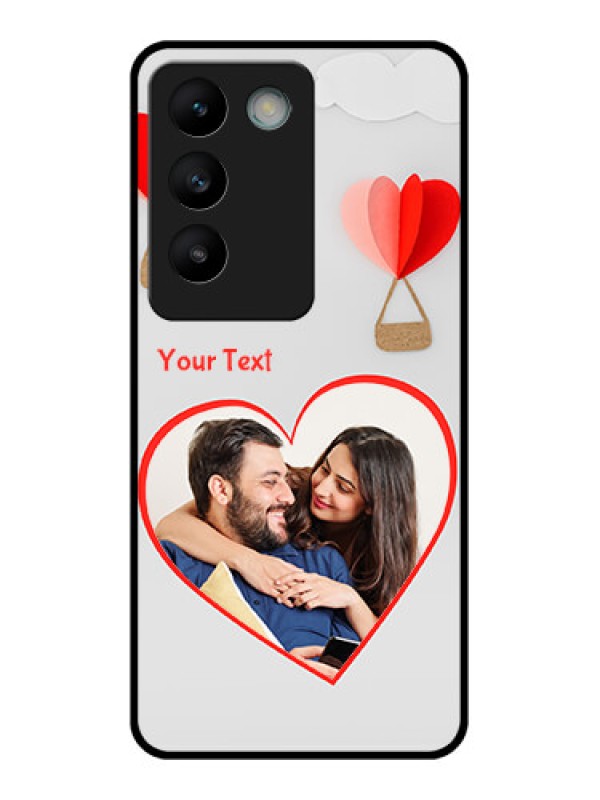 Custom Vivo Y200E 5G Custom Glass Phone CaseParachute Love Design