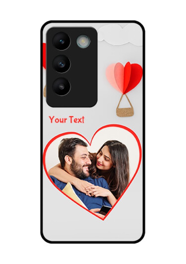 Vivo Y200E 5G Custom Glass Phone CaseParachute Love Design