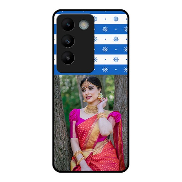 Vivo Y200E 5G Custom Glass Phone CaseSnow Pattern Design