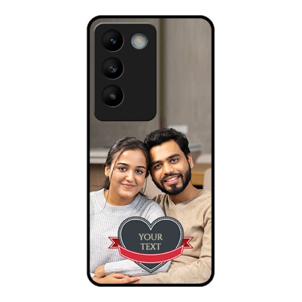 Vivo Y200E 5G Custom Glass Phone CaseJust Married Couple Design