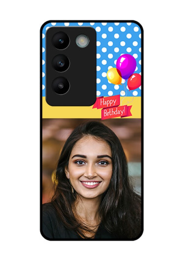 Vivo Y200E 5G Custom Glass Phone CaseHappy Birthday Design