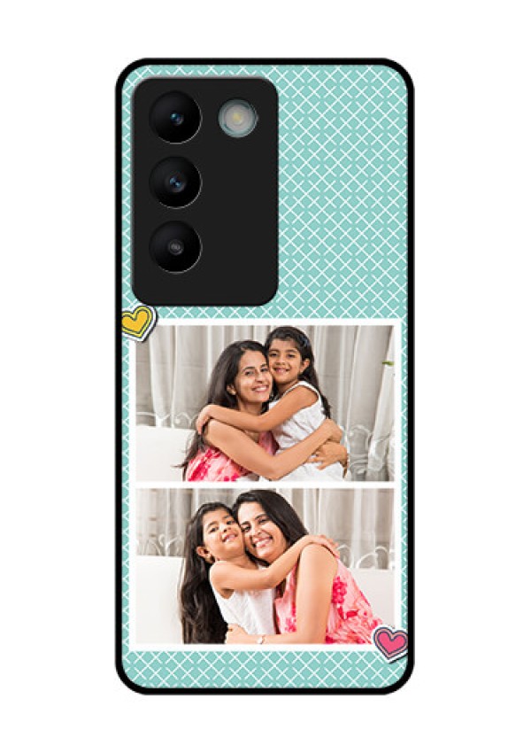 Vivo Y200E 5G Custom Glass Phone Case2 Image Holder With Pattern Design