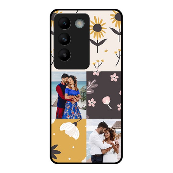 Vivo Y200E 5G Custom Glass Phone Case3 Images With Floral Design Vivo Y200E 5G Custom Glass Phone Case3 Images With Floral Design