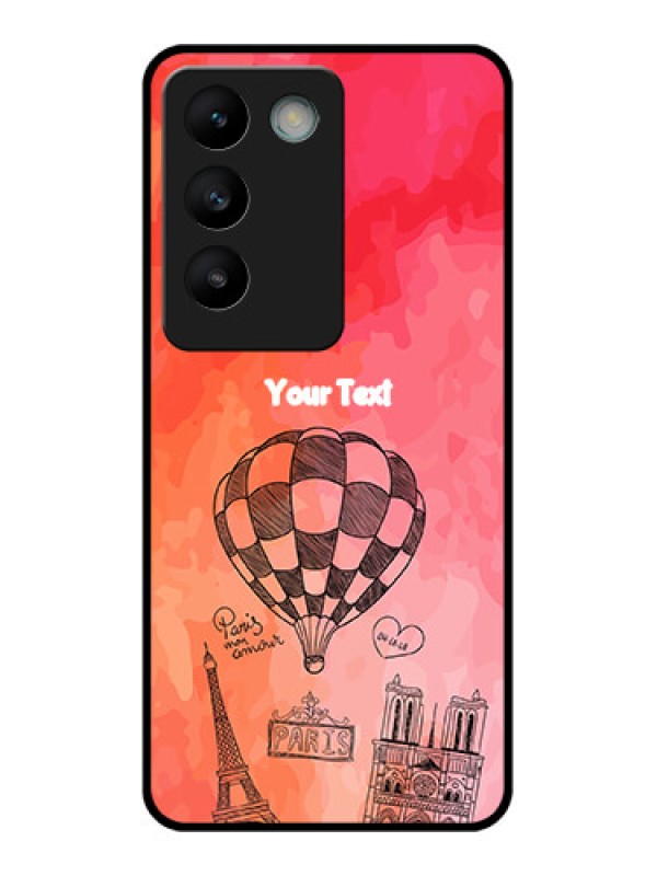 Custom Vivo Y200E 5G Custom Glass Phone CaseParis Theme Design