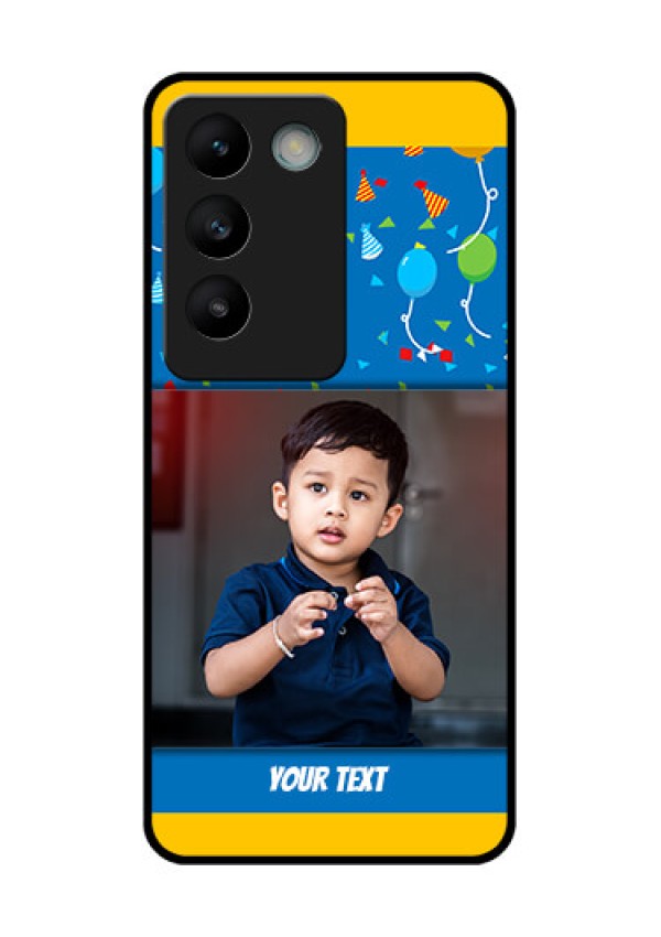 Vivo Y200E 5G Custom Glass Phone CaseBirthday Wishes Design