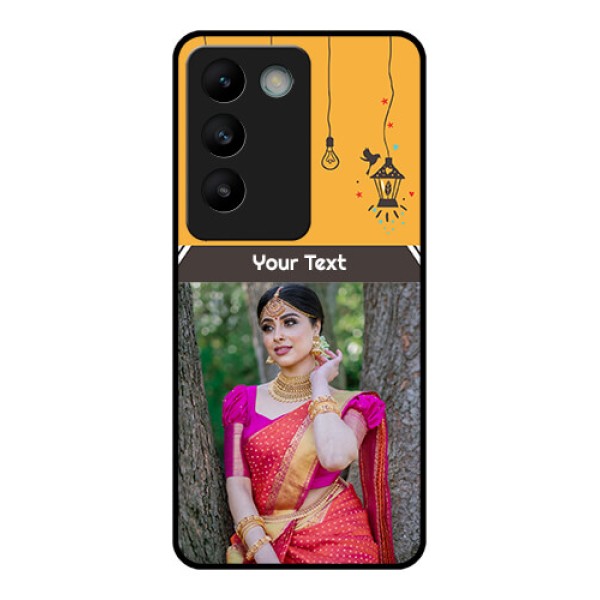 Vivo Y200E 5G Custom Glass Phone CaseWith Family Picture And Icons Vivo Y200E 5G Custom Glass Phone CaseWith Family Picture And Icons
