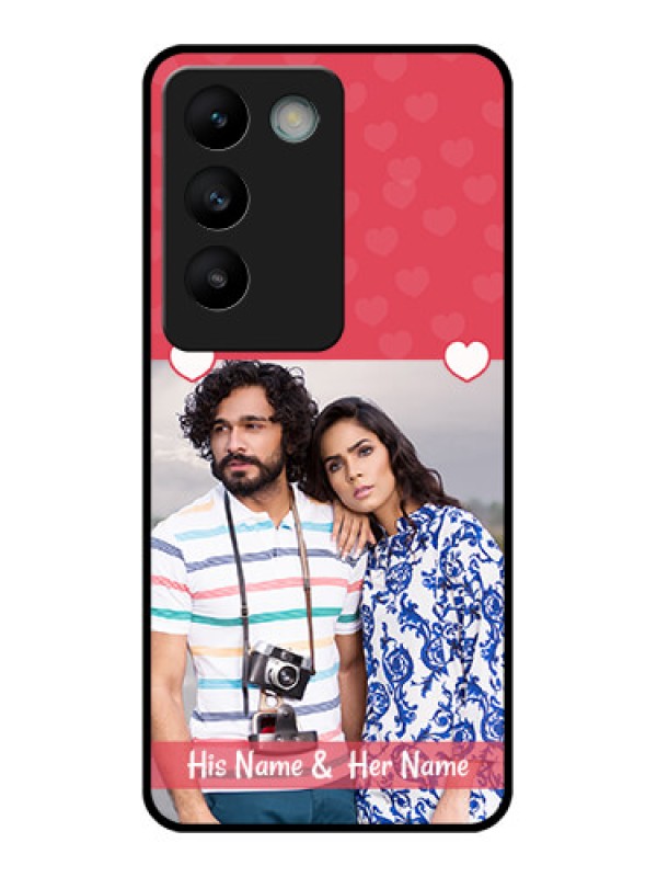 Custom Vivo Y200E 5G Custom Glass Phone CaseSimple Love Design