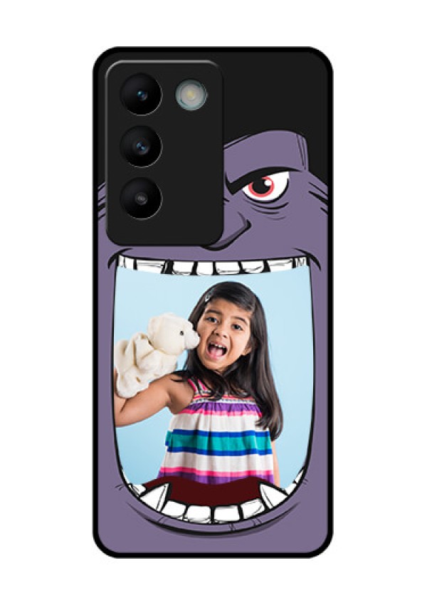 Vivo Y200E 5G Custom Glass Phone CaseAngry Monster Design