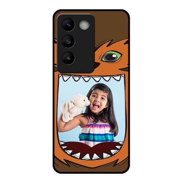 Vivo Y200E 5G Custom Glass Phone CaseOwl Monster Back Case Design Vivo Y200E 5G Custom Glass Phone CaseOwl Monster Back Case Design