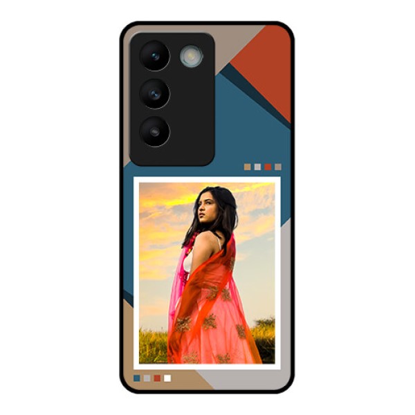 Vivo Y200E 5G Custom Glass Phone CaseRetro Color Pallet Design Vivo Y200E 5G Custom Glass Phone CaseRetro Color Pallet Design