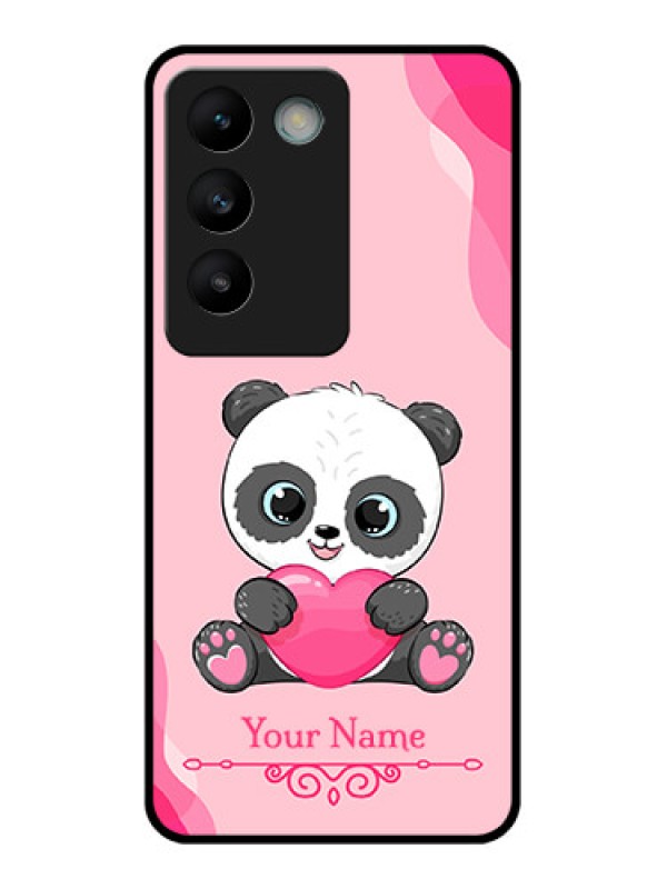 Custom Vivo Y200E 5G Custom Glass Phone CaseCute Panda Design