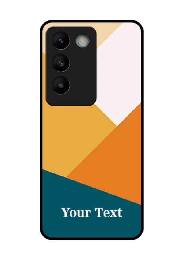 Vivo Y200E 5G Custom Glass Phone CaseStacked Multi - Colour Design