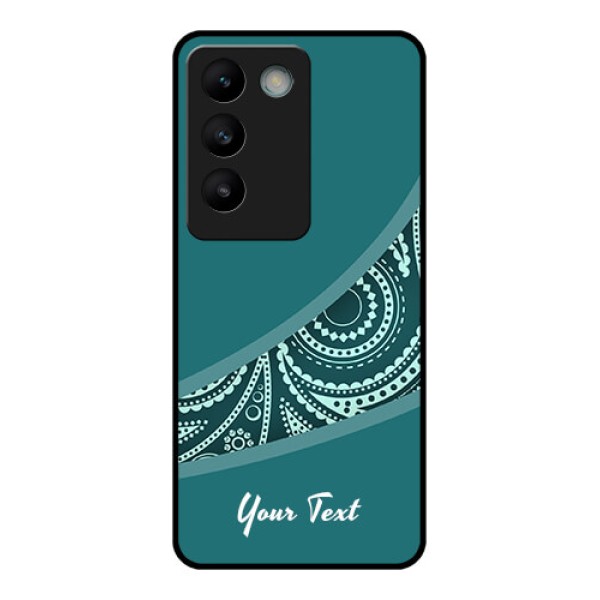 Vivo Y200E 5G Custom Glass Phone CaseSemi Visible Floral Design Vivo Y200E 5G Custom Glass Phone CaseSemi Visible Floral Design