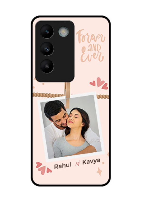 Vivo Y200E 5G Custom Glass Phone CaseForever And Ever Love Design
