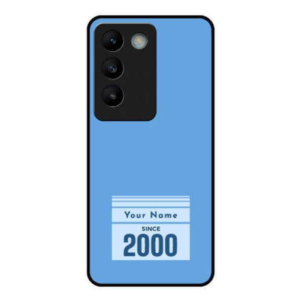 Vivo Y200E 5G Custom Glass Phone CaseCustom Year Of Birth Design