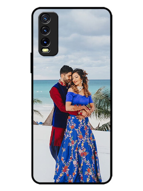 Custom Vivo Y20A Photo Printing on Glass Case  - Upload Full Picture Design