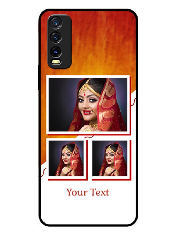 Custom Vivo Y20G Custom Glass Phone Case  - Wedding Memories Design  
